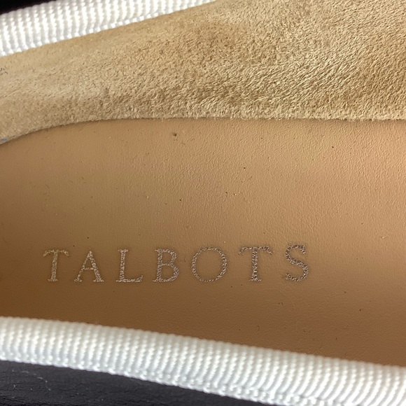 Talbots Elegant Black and White Women's Ballet Flats - Picture 6 of 6